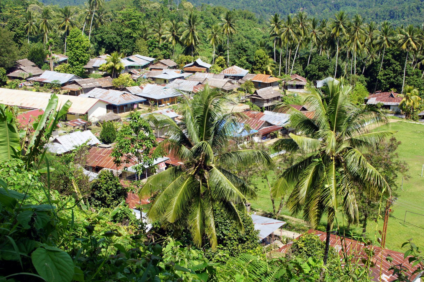 Village sur route Tentena Sulawesi
