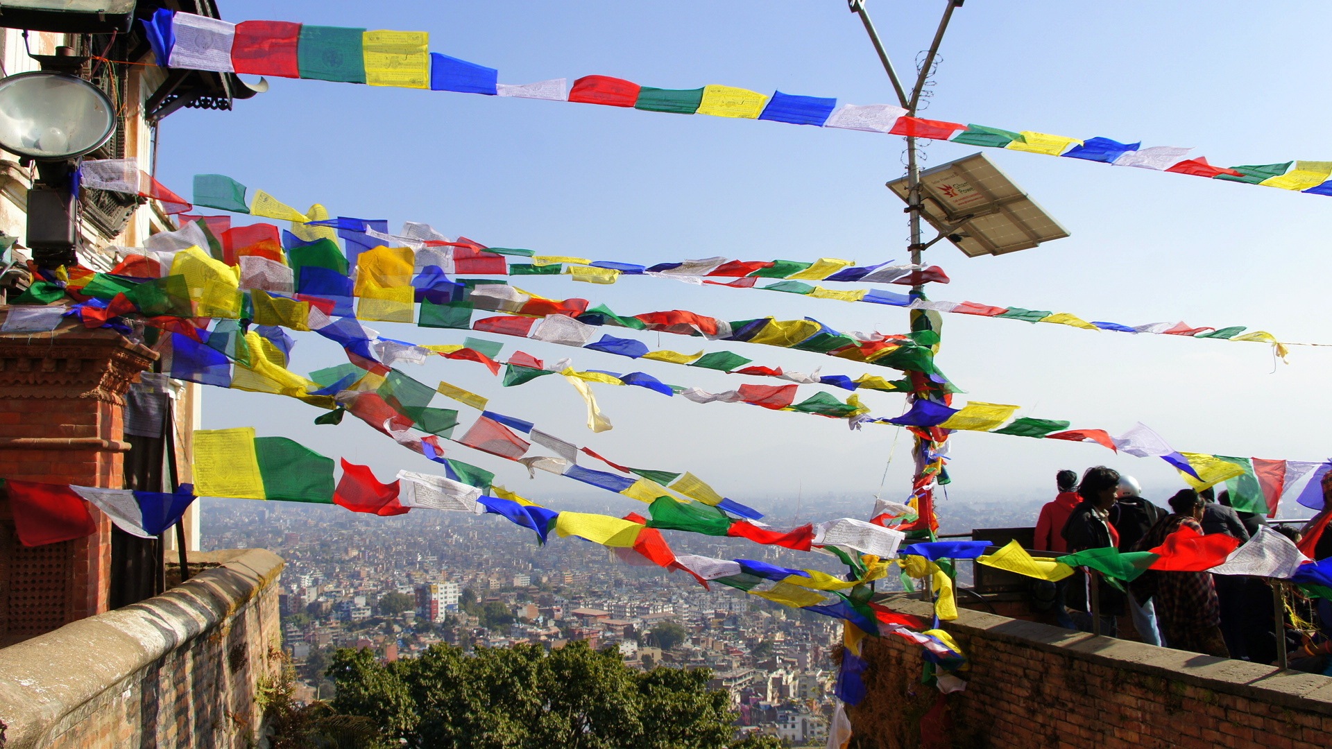 Drapeaux prière Swayambhunath Népal