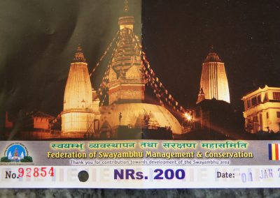 1er janvier à Swayambhu Kathmandou Népal