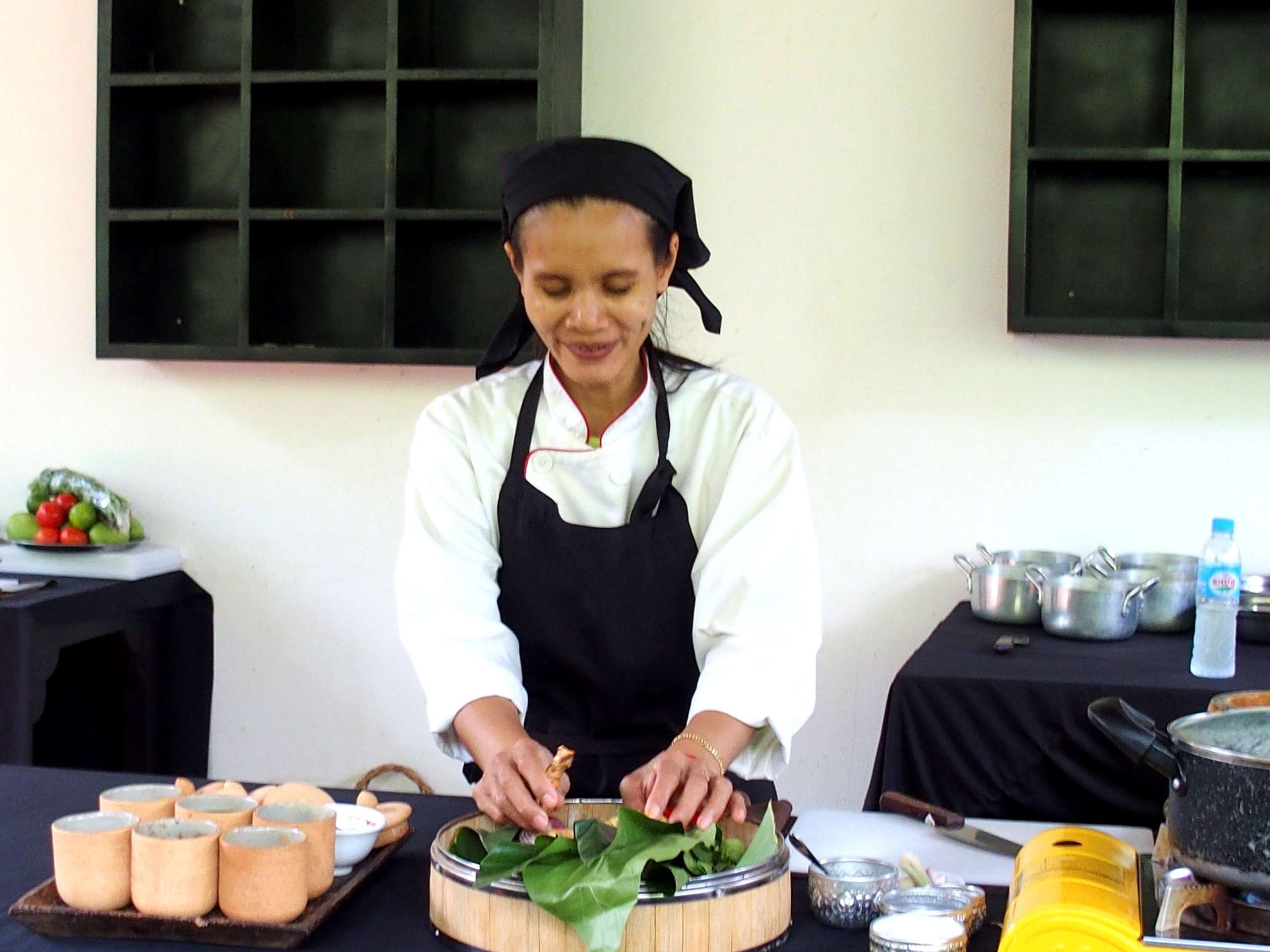 Cours de cuisine au Cambodge