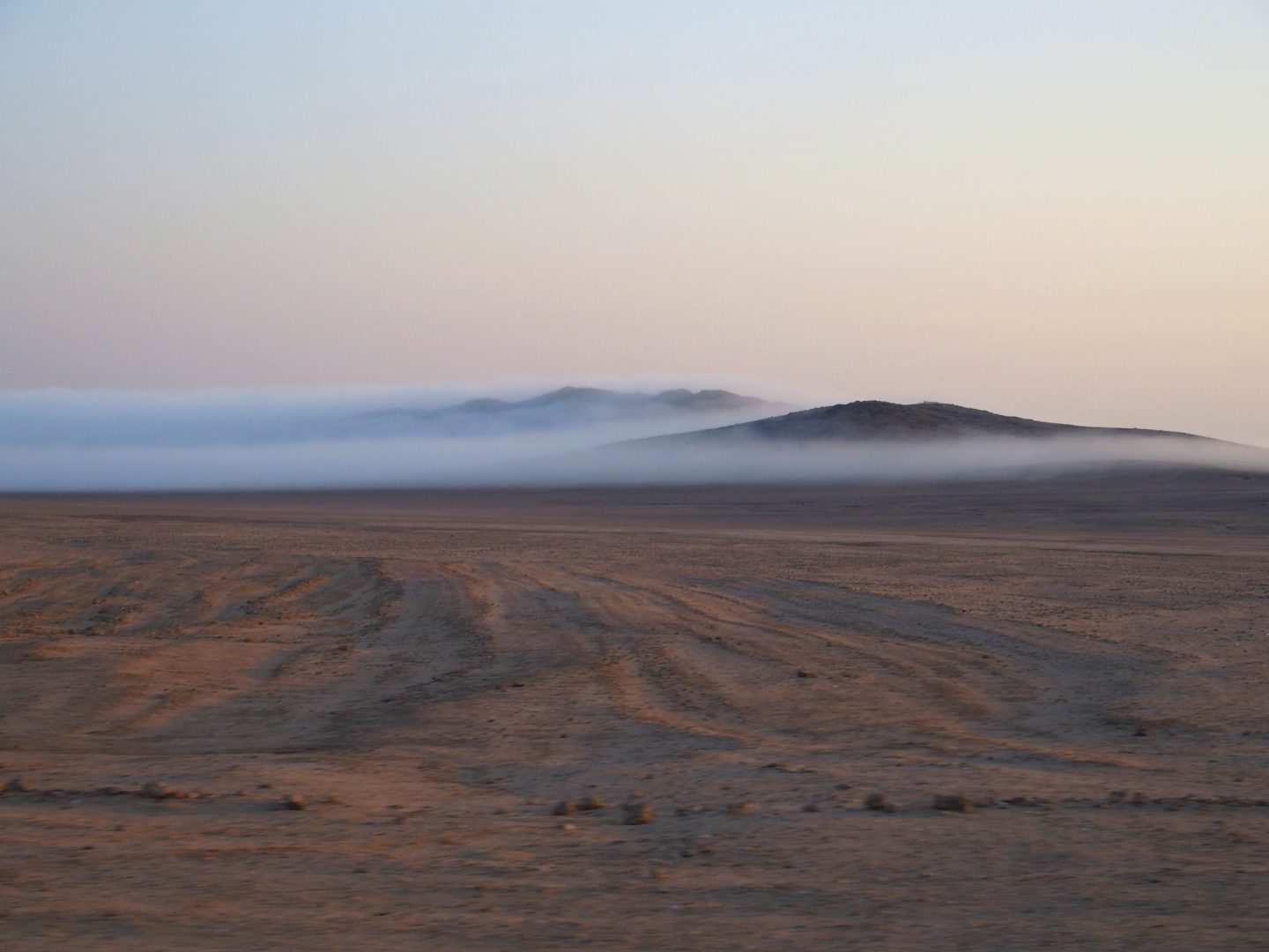 Brouillard sur côte Swakopmund Namibie