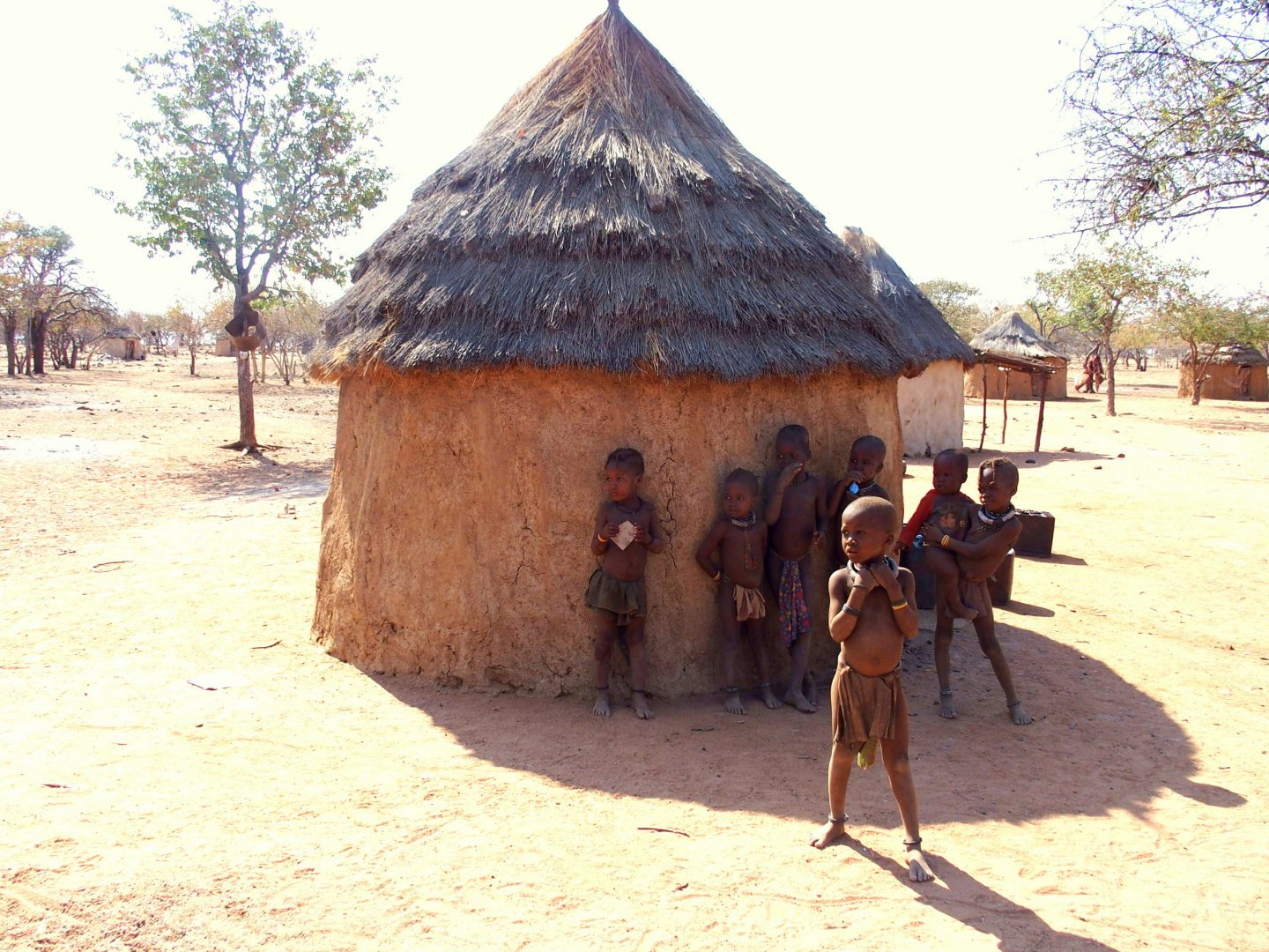 Groupe enfants himbas Namibie