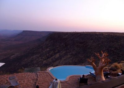 Vue sur canyon Namibie