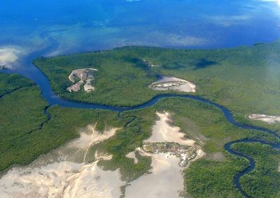 Côte et mangroves île Ibo Mozambique