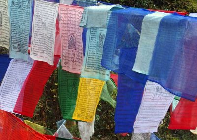 Drapeaux prière Bhoutan