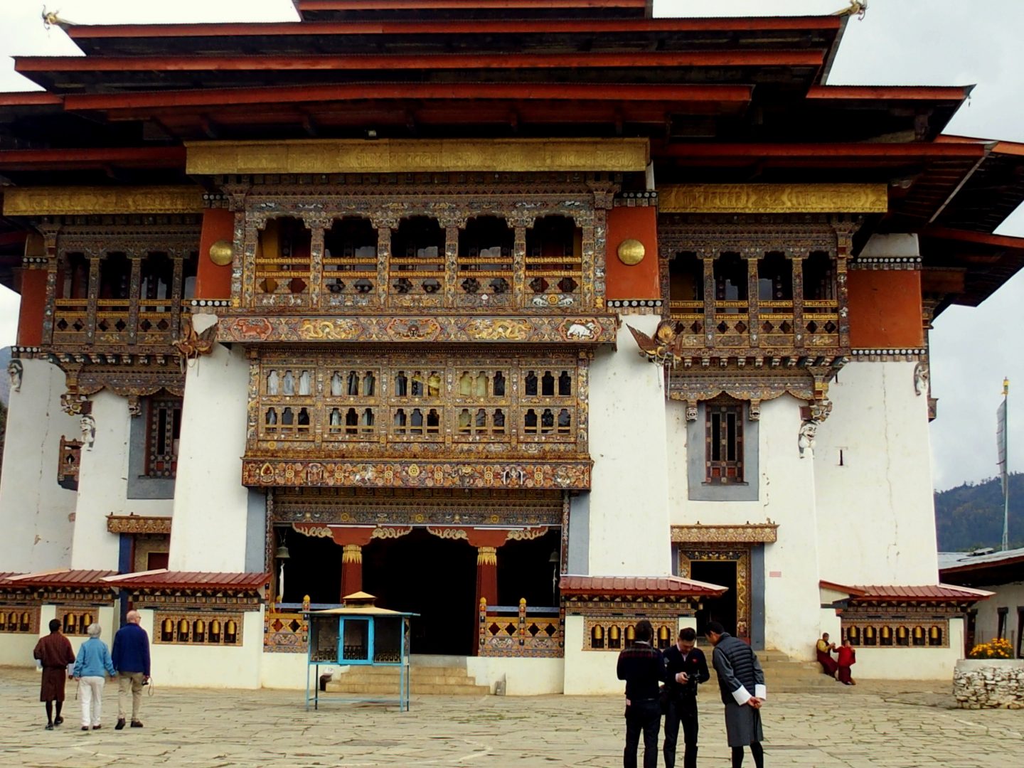 Entrée Dzong royal Timphu Bhoutan