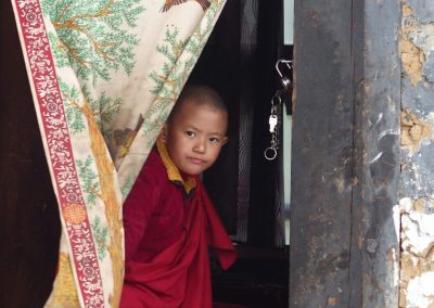 Moine curieux Bhoutan