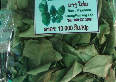 Feuilles de citron Kafir Laos