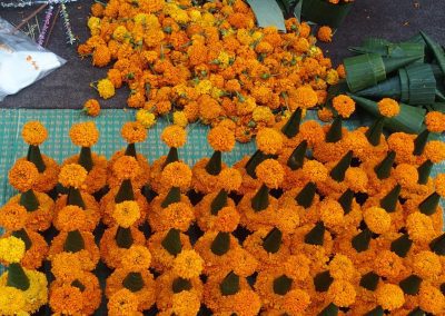 Fleurs sur les marchés du Laos