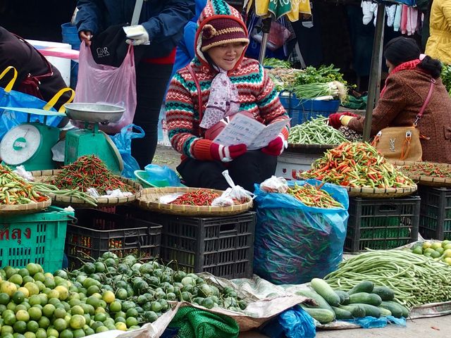 Marchés au Laos