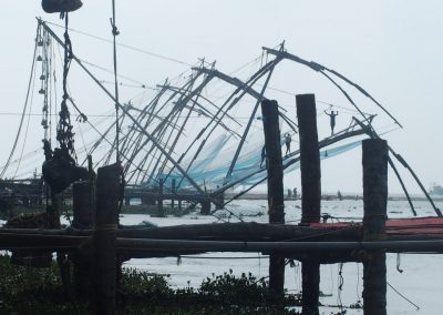 Relève des filets chinois Cochin Inde