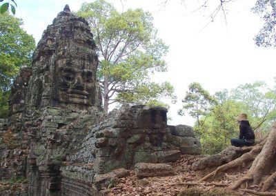 Visage temple Cambodge