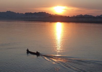 Coucher de soleil Birmanie