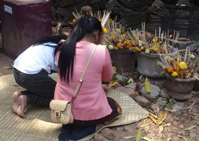 Offrandes et prières Laos