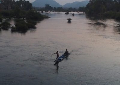 Pêche au filet Don Khone Laos