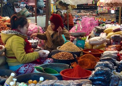 Marché épices Cambodge