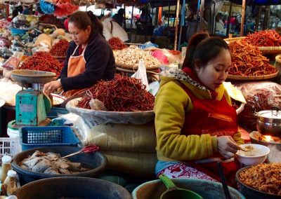 Marché piments Cambodge