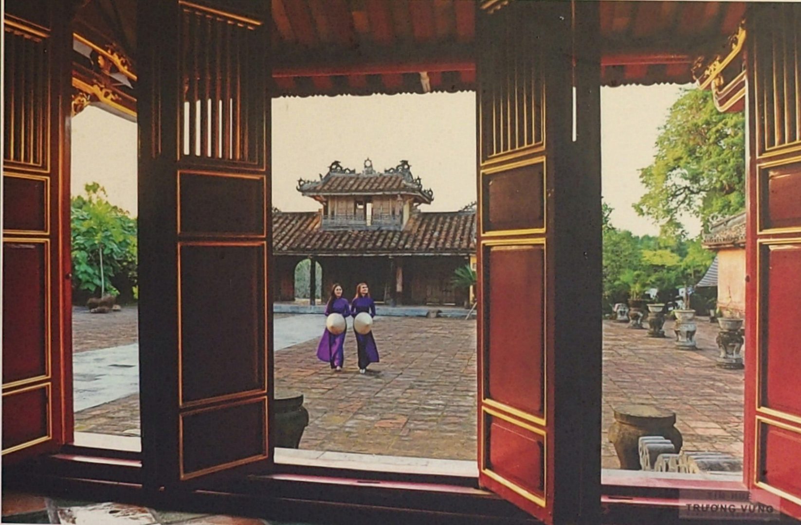Photo ancienne Citadelle Hué Vietnam