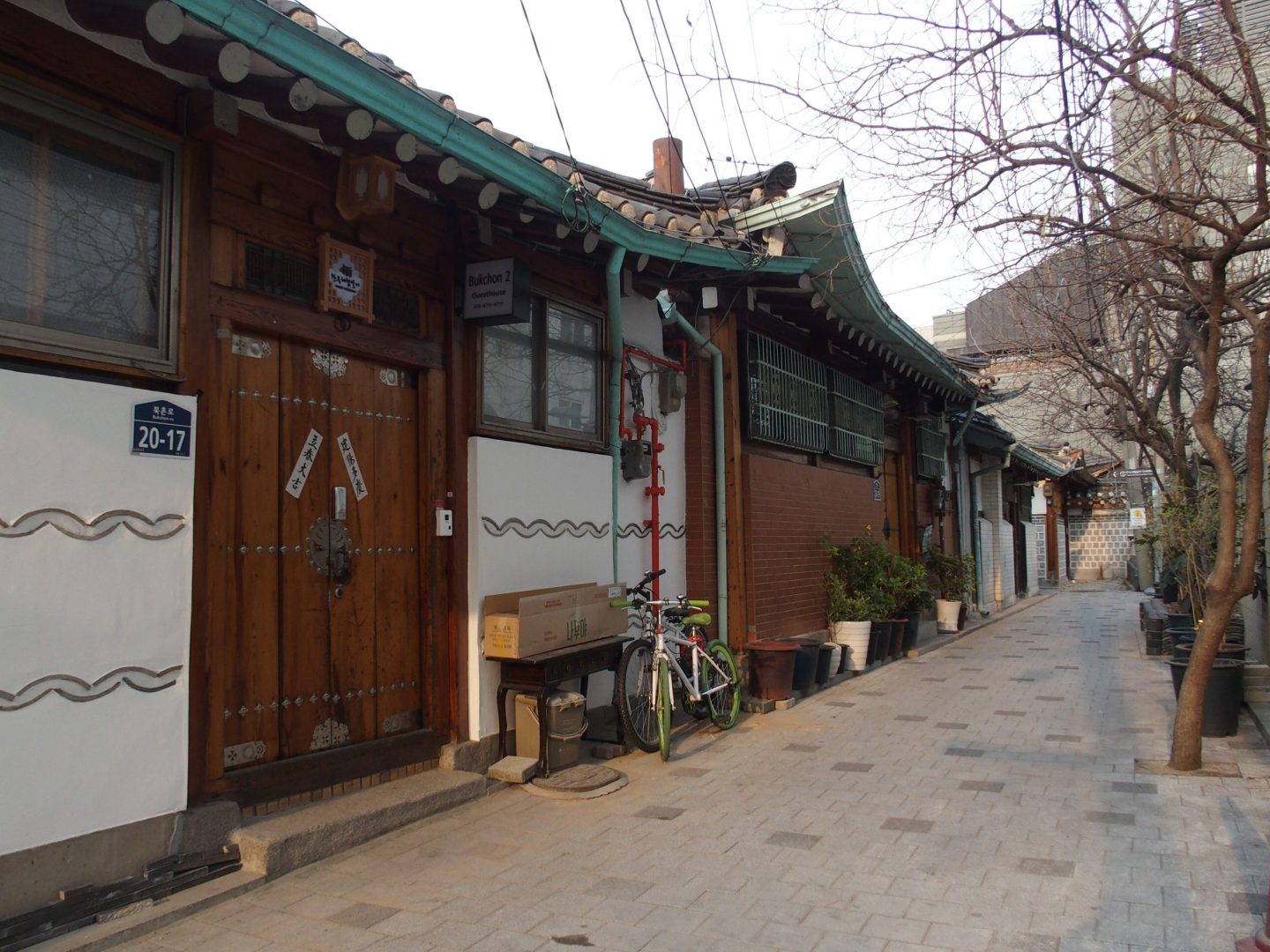 Ruelle traditionnelle hanoks Seoul Corée du sud