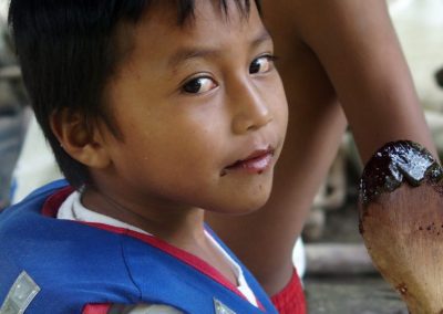 Le fils de Juan adore le chocolat !