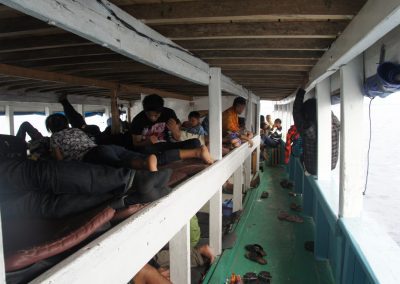 A bord bateau pour Iles Togian Sulawesi