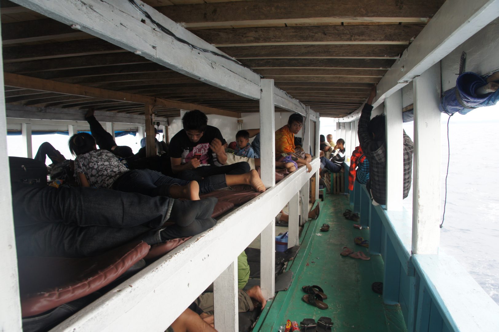 A bord bateau pour Iles Togian Sulawesi