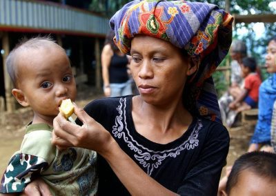 Maman et enfant Sulawesi