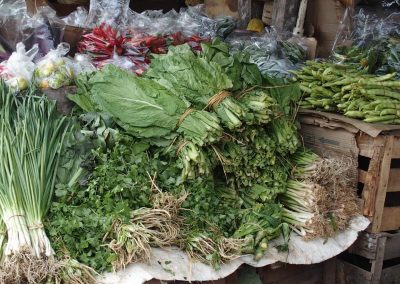 Etal herbes marché Bhoutan