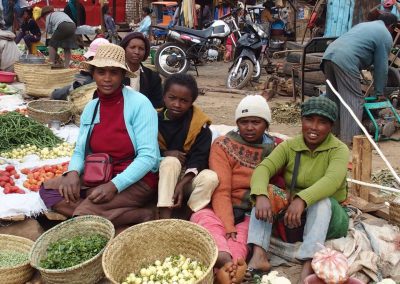 Famille de producteurs marché Malagache