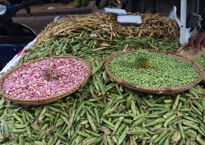 Haricots et petits pois marché Dar es Salaam Tanzanie