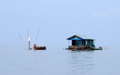 Maison flottante du lac Tonle Sap Cambodge