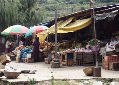 Marché campagne Bhoutan