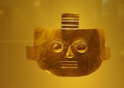 Masque Musée de l'or Bogota Colombie