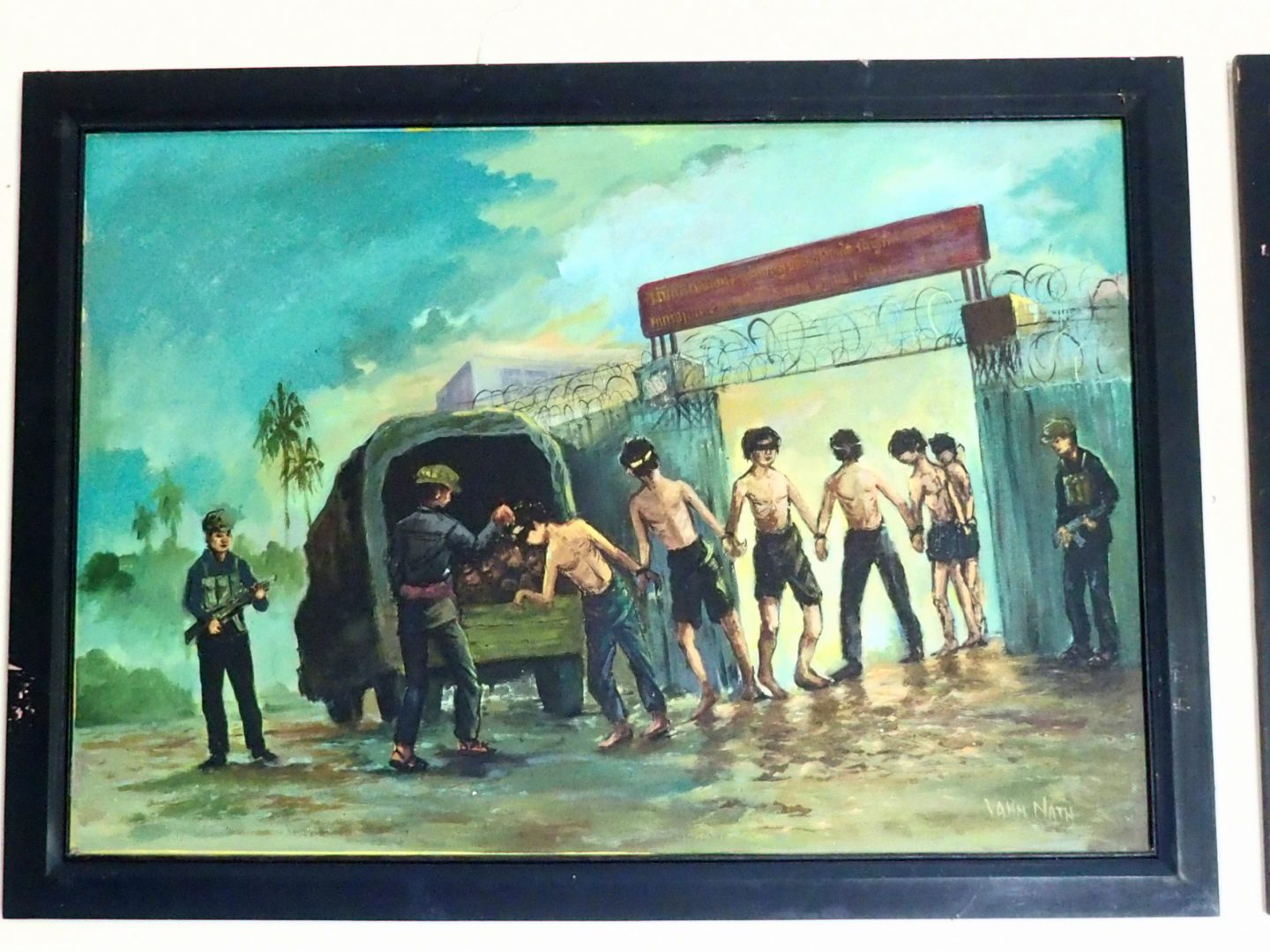 Peinture 1 Vann Nath au Musée génocide Phnom Penh Cambodge