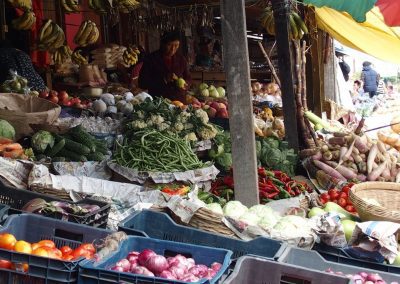 Petit marché local Bhoutan