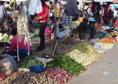 Petits étals marché