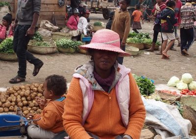 Sourire sur le marché Madagascar