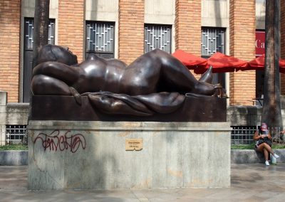Statue Botero à Medellin Colombie