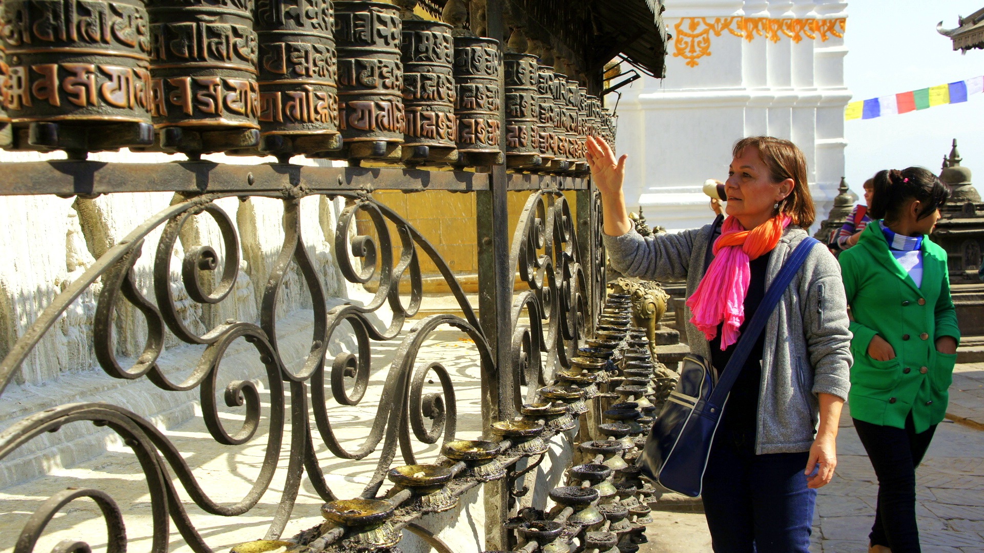Moulins à prière Swayambhunath Népal