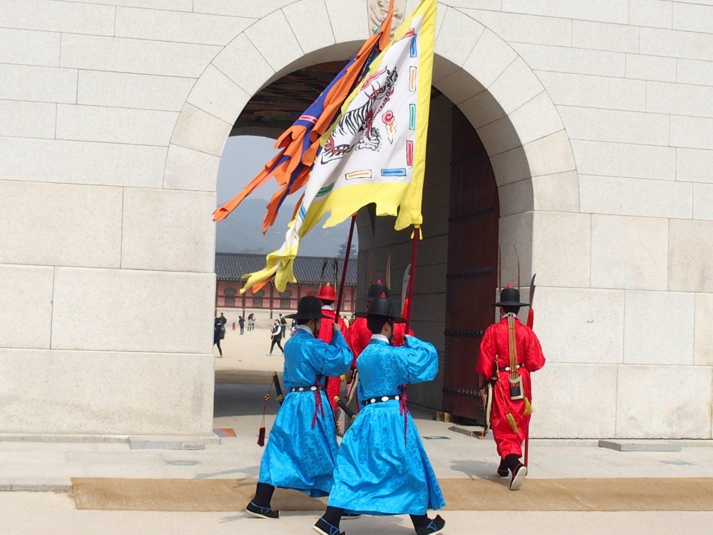 Changement de garde Palais royal Séoul Corée du sud