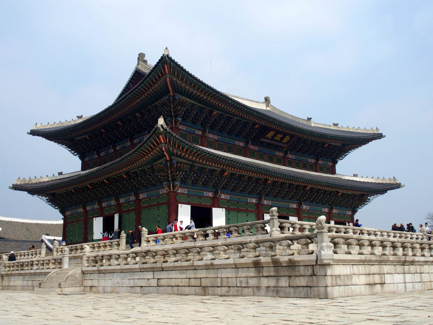 Pavillon en bois Palais royal Seoul Corée du sud