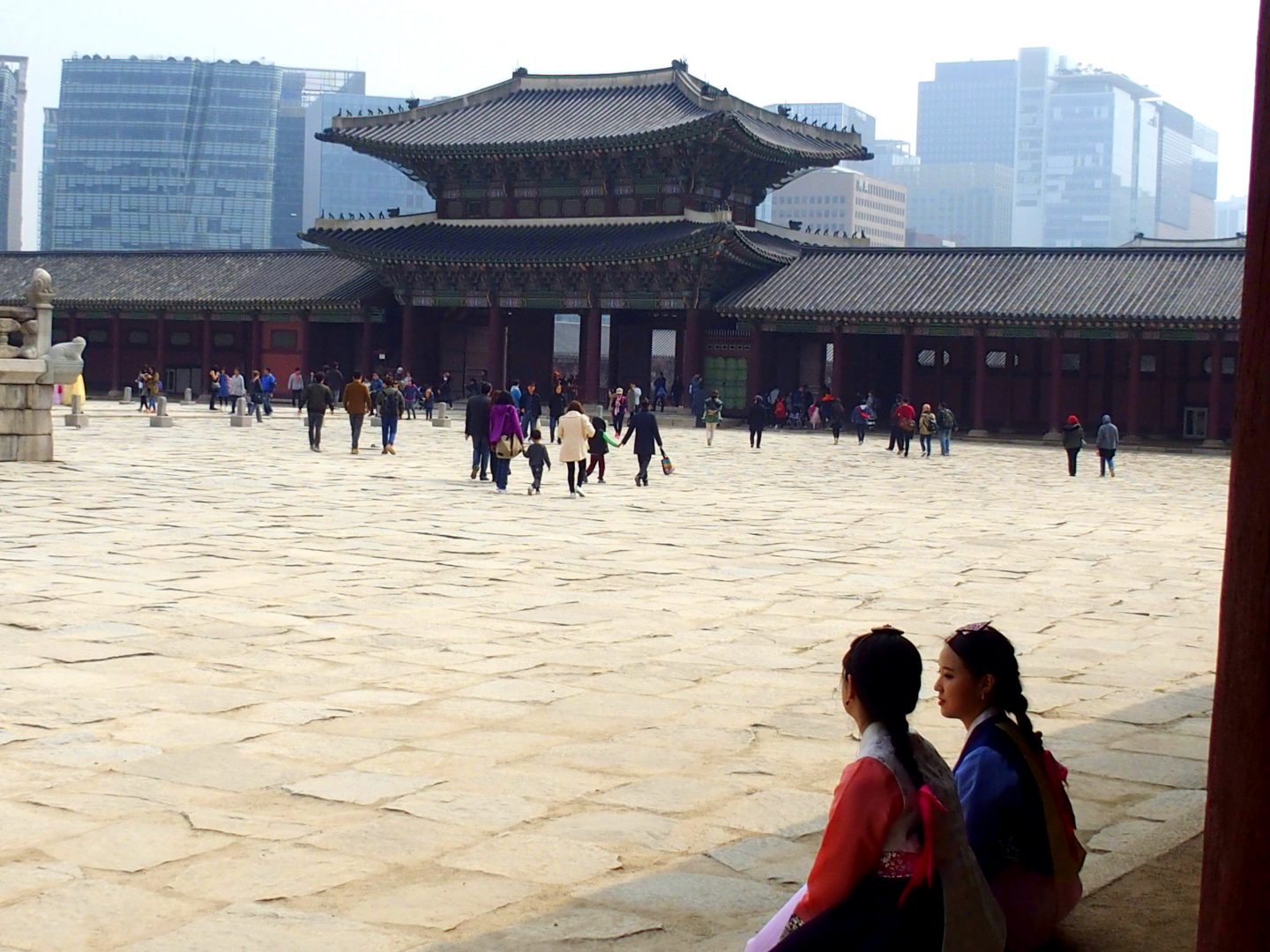 Tradition et modernité architecture Palais royal Seoul Corée du sud