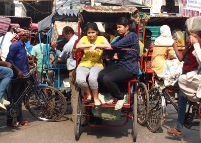 Embouteillage Old Delhi Inde