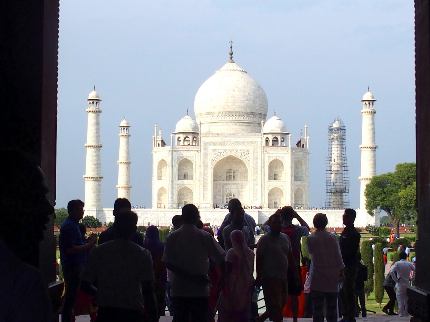 Première photo du Taj Mahal Inde