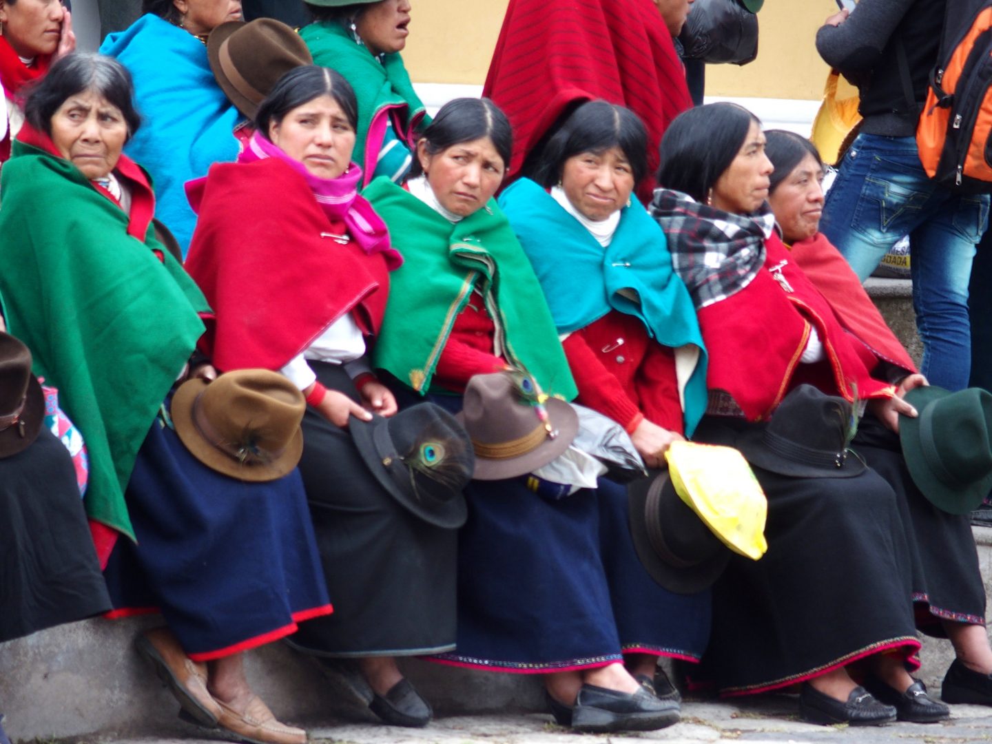 Femmes aux chapeaux marché de Guamote Equateur