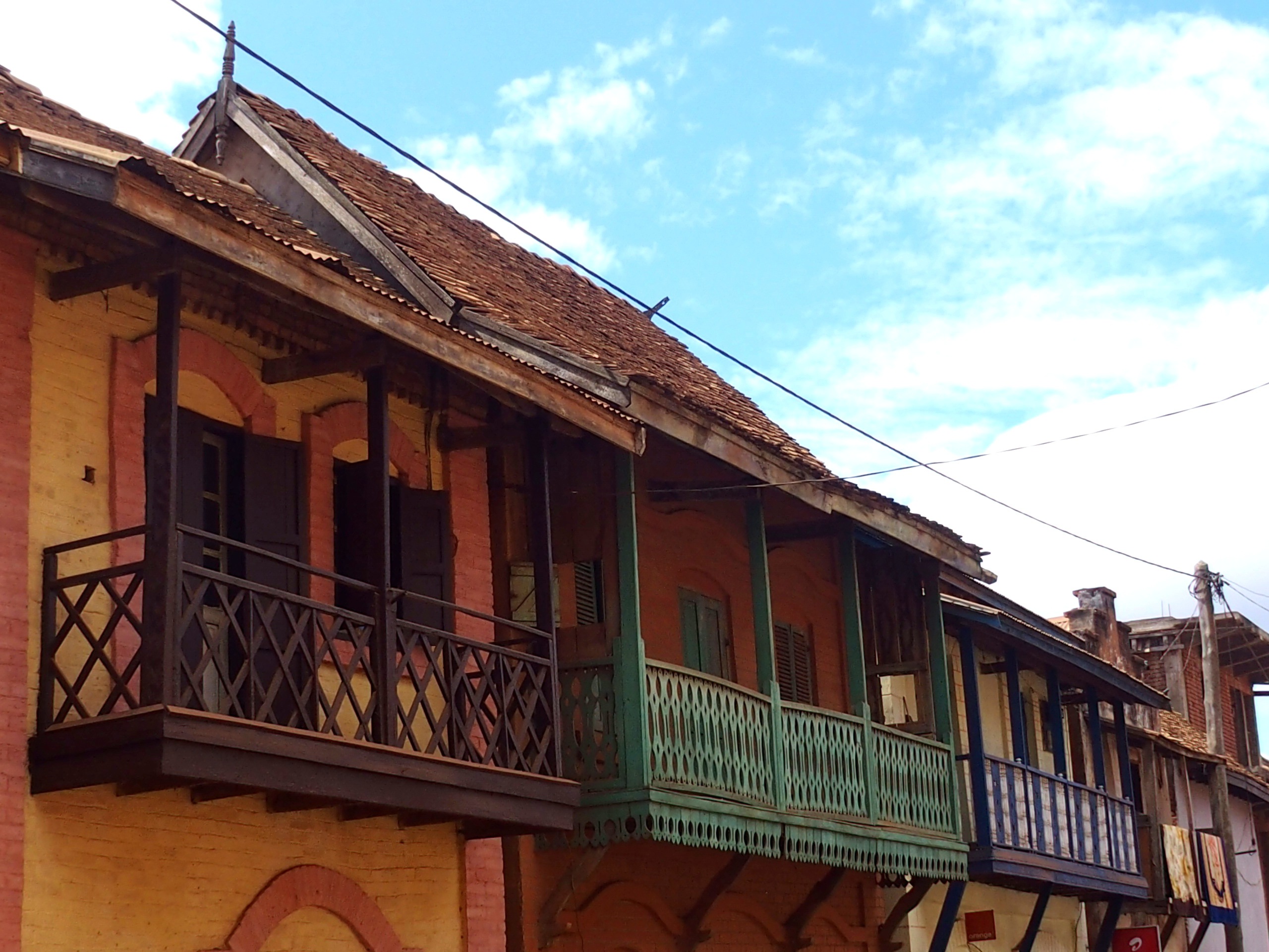 Maisons colorées Ambalavao Madagascar