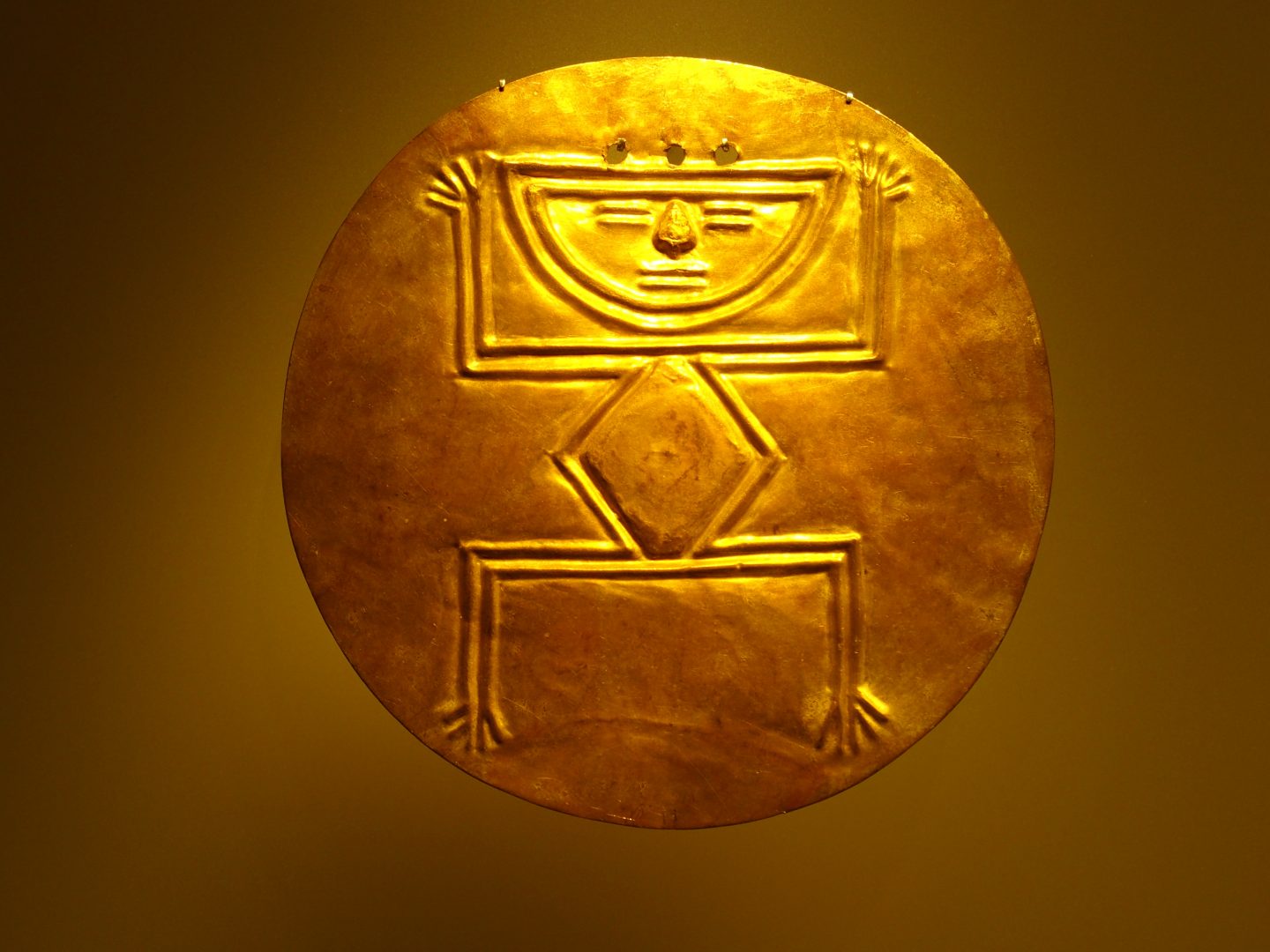 Pièce d'or Musée de l'Or Bogota Colombie