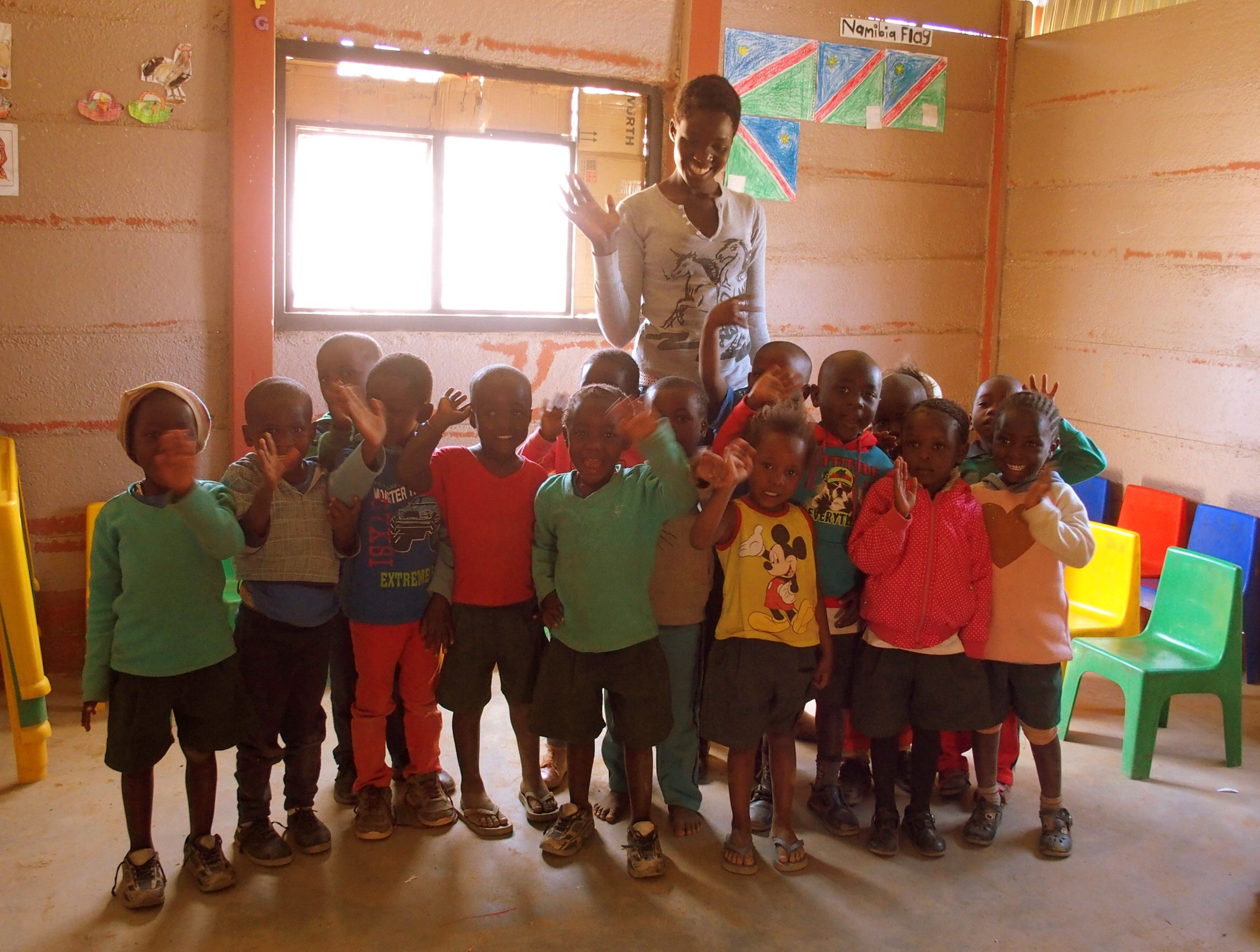 Coucou des enfants école HISA Namibie