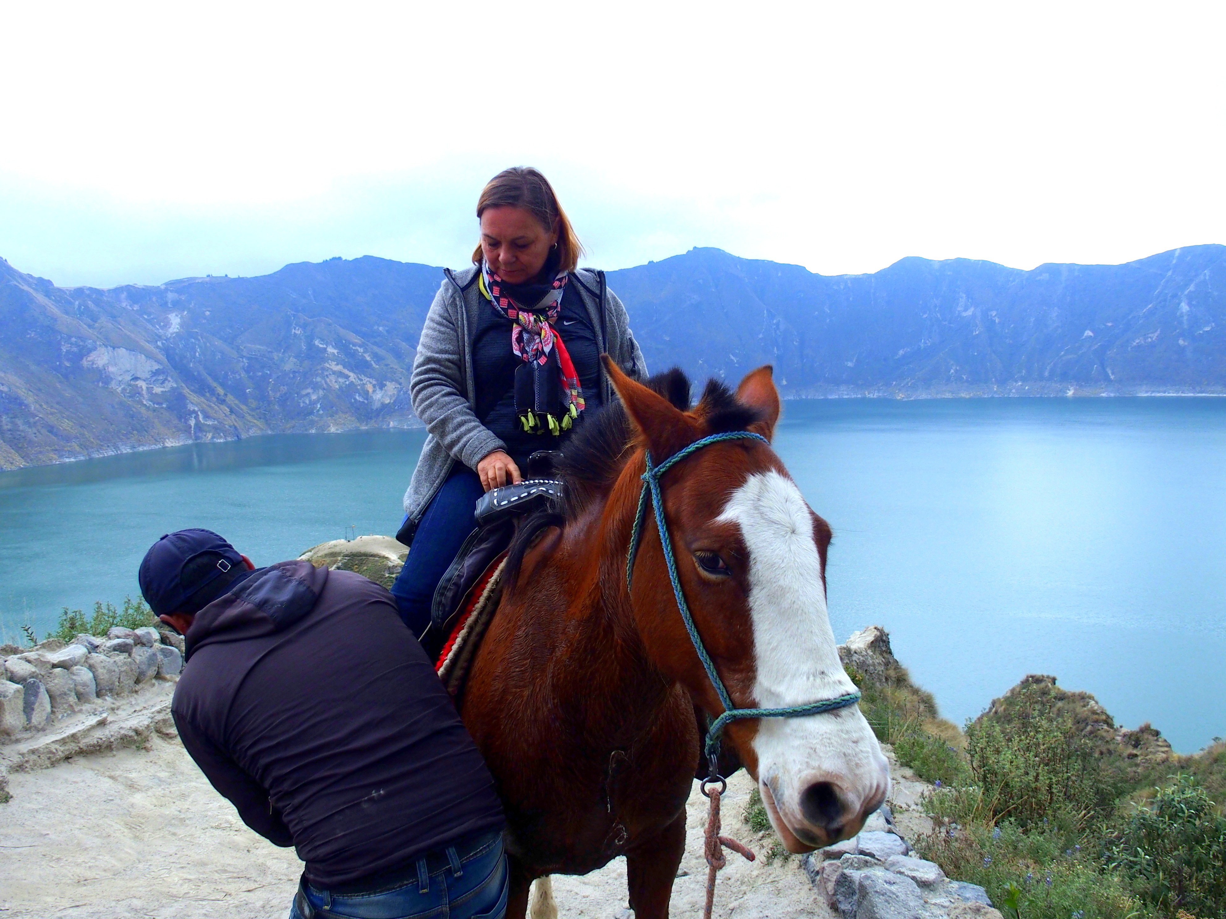 Tour de la lagune de Quilotoa à cheval Equateur