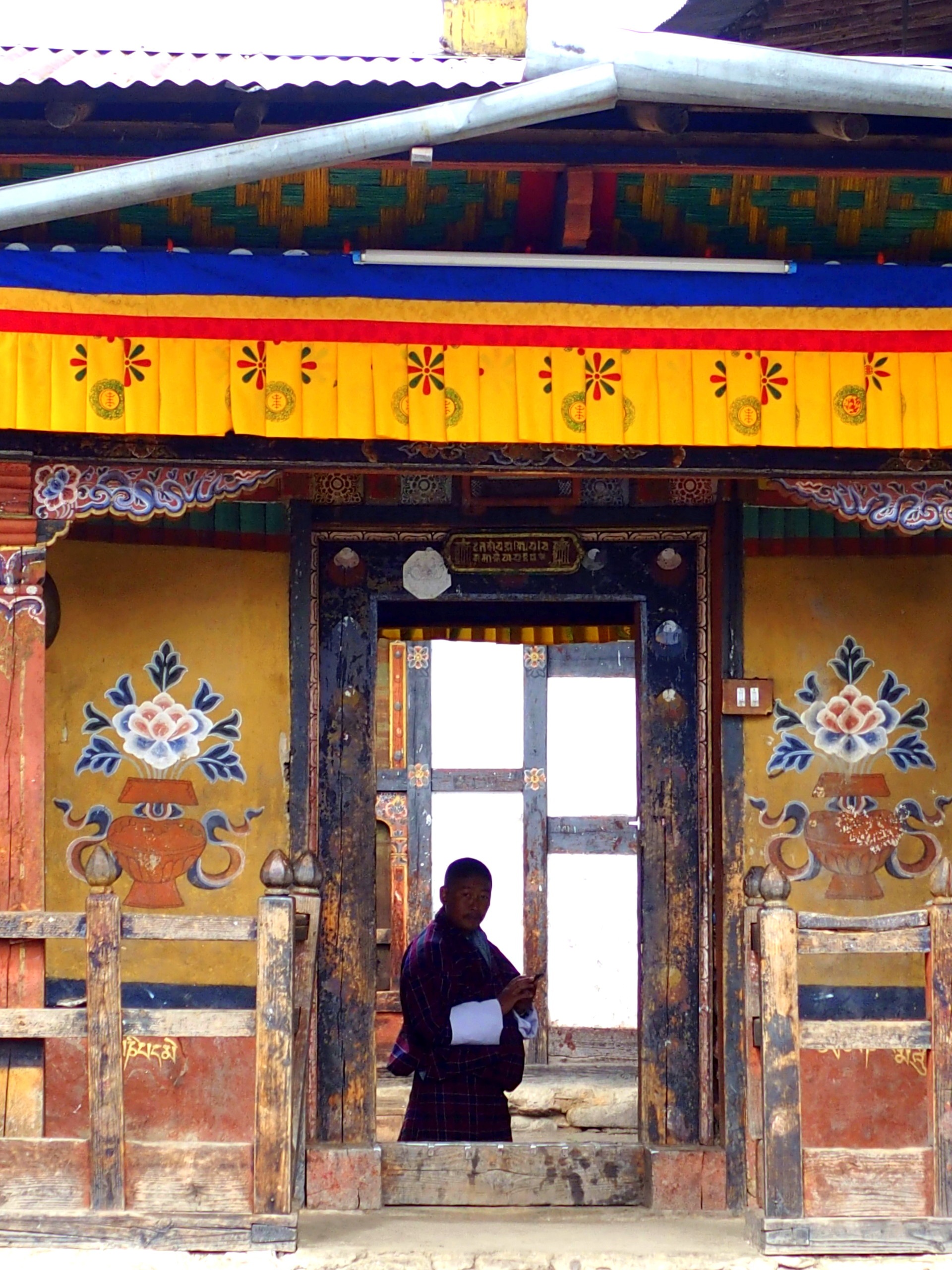 Peintures-traditionnelles-dans-monastère-Bhoutan